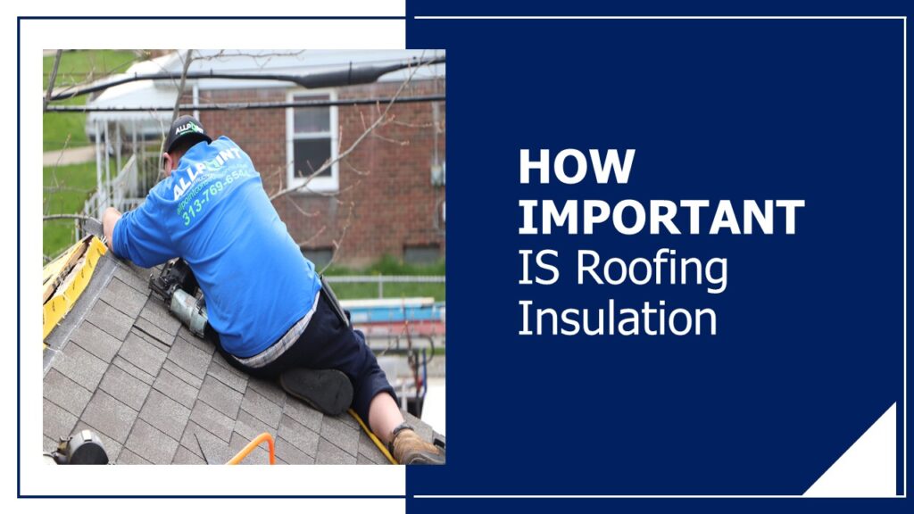 how important is roof insulation